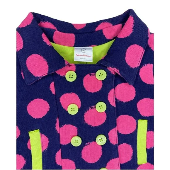 Hanna Andersson Polka Dot Lightweight Peacoat